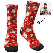 Custom Face Socks To The Best Dad-SantaSocsk