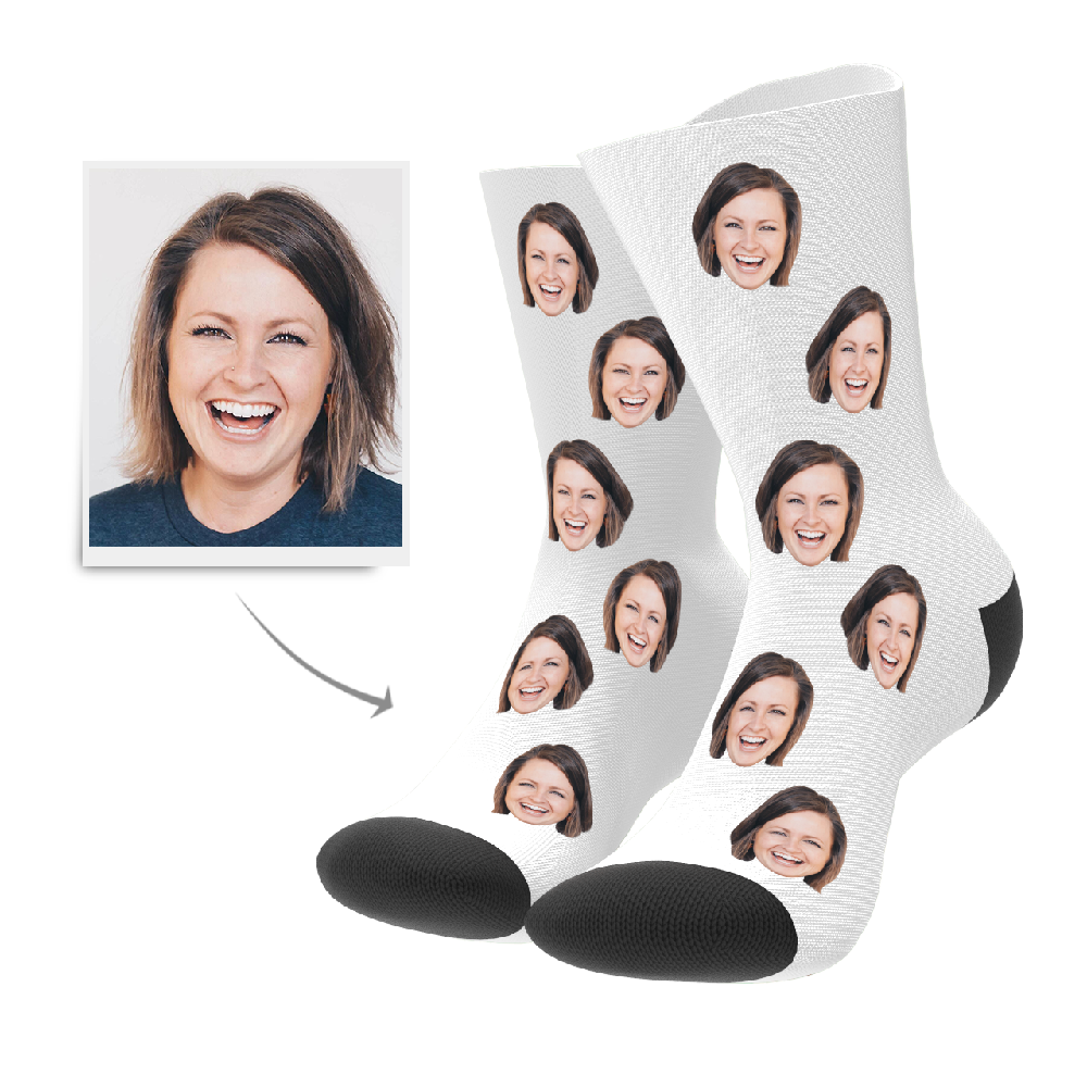 Kundenspezifische Gesichts Socken