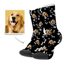 Foto Socken Benutzerdefinierte Hunde Gesichts Socken Avec Texte