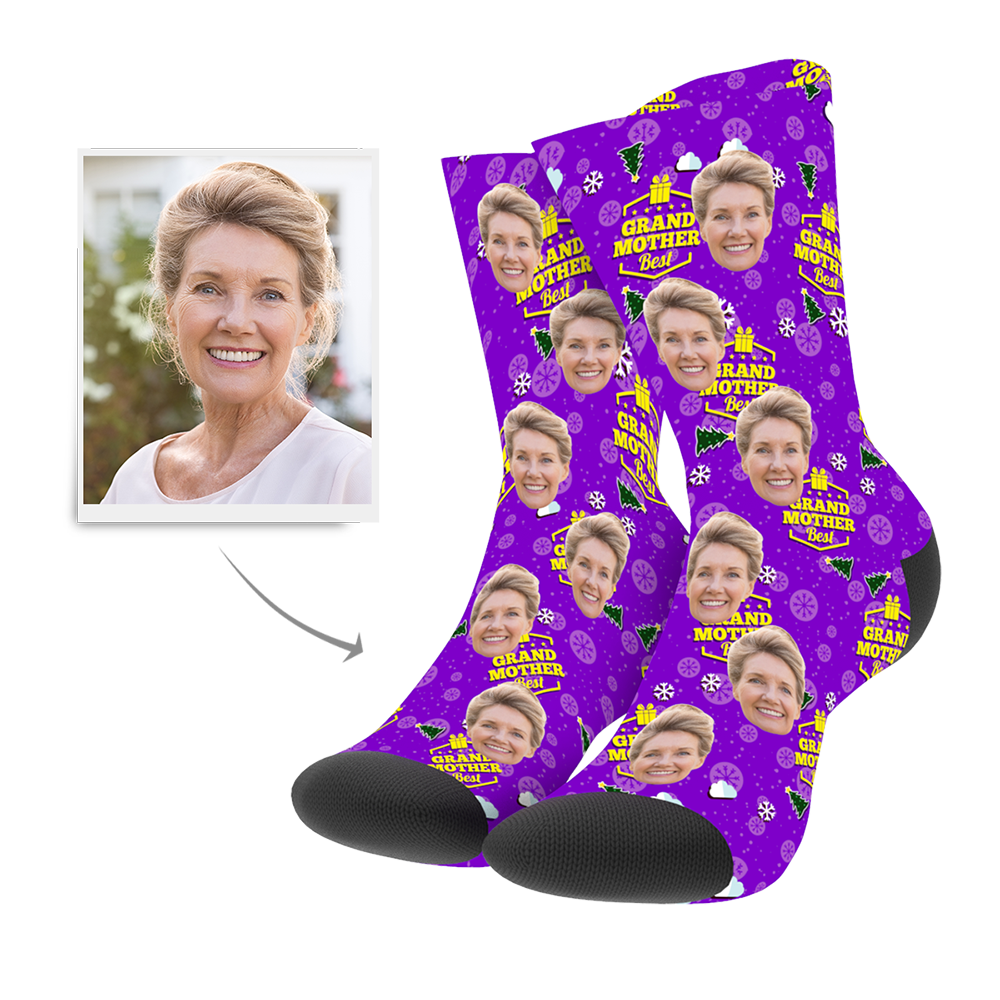 Weihnachten Benutzerdefinierte Großmutter Socken