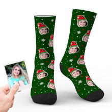 Benutzerdefinierte Weihnachtssocken Personalisierte Frauen Gesicht Lustige Socken Einzigartige Geschenke