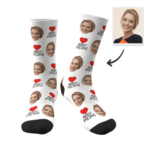 Benutzerdefinierte Gesicht Socken Geschenk für beste Mutter Muttertag Geschenke
