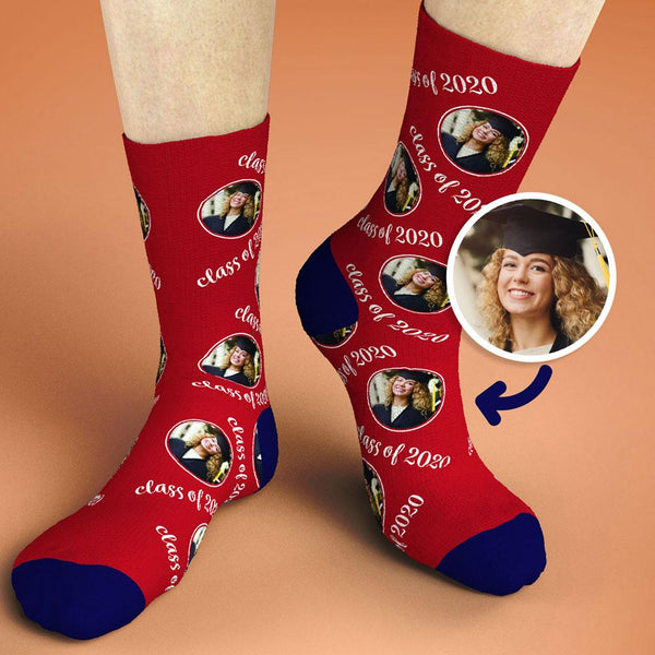 Benutzerdefinierte Foto Socken Klasse 2020 Abschlussgeschenke