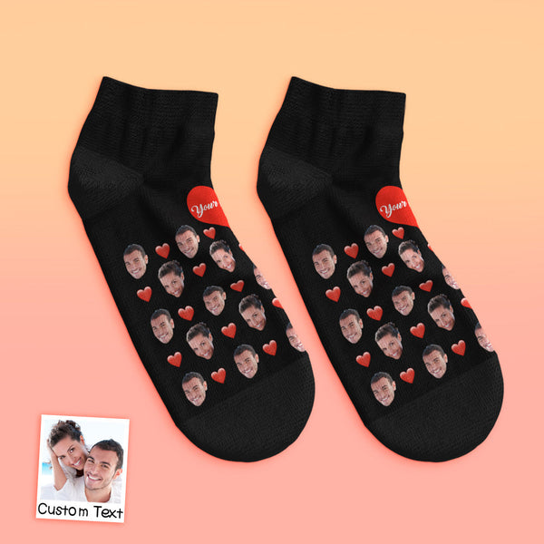 Benutzerdefinierte Niedrig geschnittene Knöchel Socken Herz