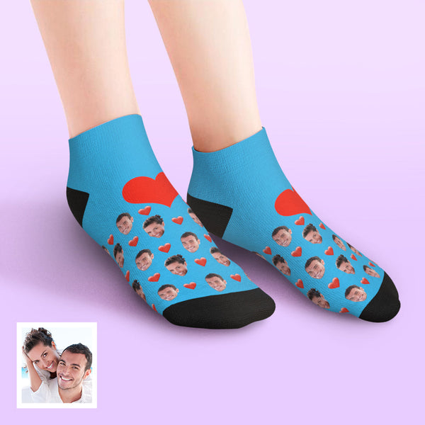 Benutzerdefinierte Niedrig geschnittene Knöchel Socken Herz
