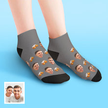 Benutzerdefinierte Niedrig geschnittene Knöchel Gesicht Socken Bier Party Socken