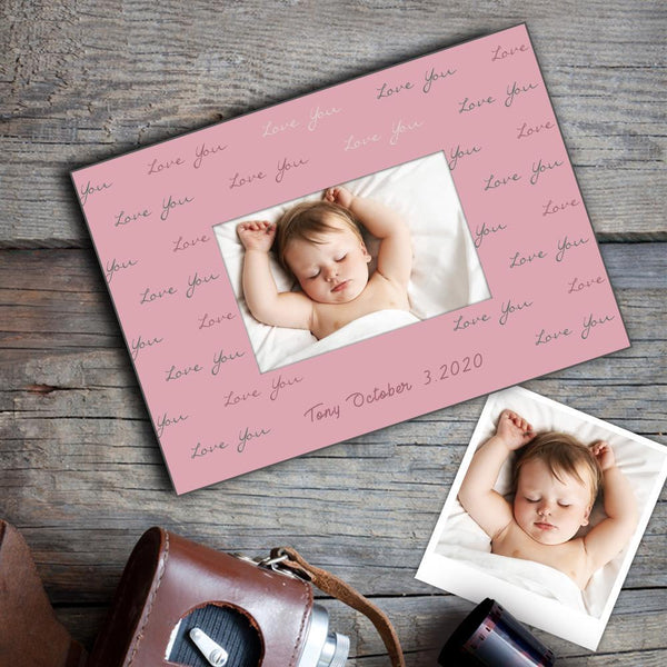 Individuelles Foto Wand Kunst Dekor Leinwanddruck Baby Geschenk Liebe dein Baby 20*28cm