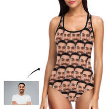 Kundenspezifischer Gesicht Foto Damen Einteiler Sexy Badeanzug