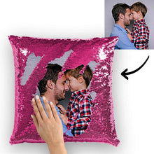 Kundenspezifisch Liebe Foto magisch Paillette Kissen Mehrfarben Glänzend 15.75''*15.75''