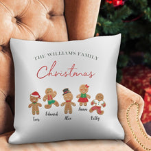 Benutzerdefiniertes Kissen mit Text für Familien-Weihnachtsgeschenke