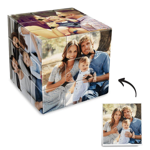 Benutzerdefinierte Dekoration Multi Photo Rubic's Cube Family Geschenke