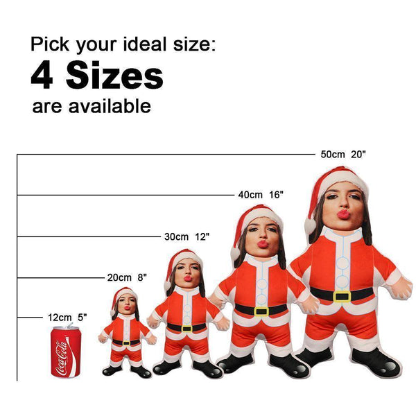 Personalisiertes Minime Strong Santa Dekokissen Einzigartiges Personalisiertes Minime Dekokissen Geben Sie Ihrem Kind Das Sinnvollste Geschenk - MyFaceBoxerDE
