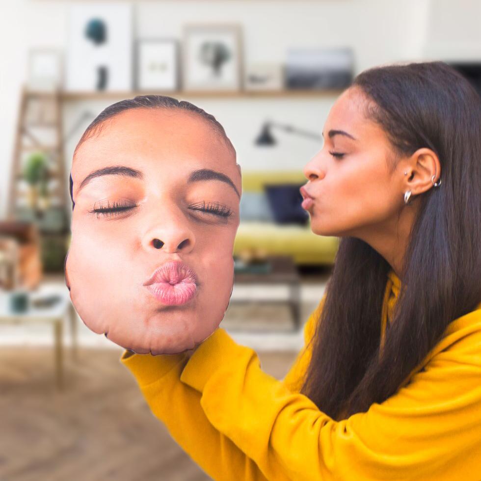 Benutzerdefinierte Foto Gesicht Kissen 3D-Porträt Kissen-Kuss
