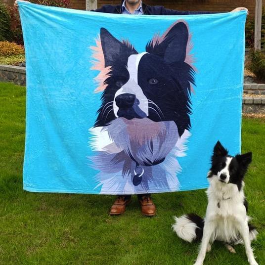 Custom Dog Blankets Personalized Pet Photo Blankets