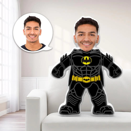 Benutzerdefiniertes Gesichtskissen Personalisierte Batman-geschenke Benutzerdefinierte Minime-kissengeschenke Für Ihn