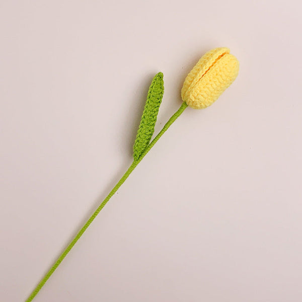 Tulpe Häkeln Blume Handgemachte Gestrickte Blume Geschenk Für Liebhaber - MyFaceBoxerDE