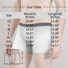 Benutzerdefinierte Herren-Boxershorts mit Reißverschluss und personalisiertem Foto-Shorts