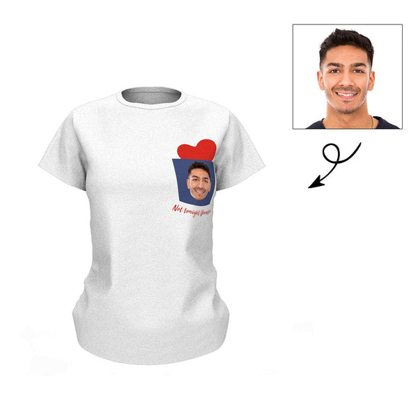 Benutzerdefiniertes Herzfoto mit Herz-T-Shirt
